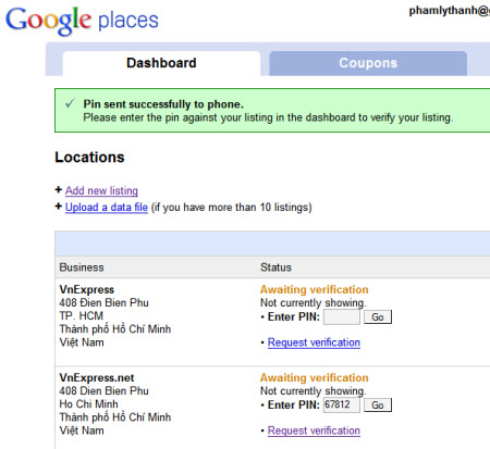 cài google places
